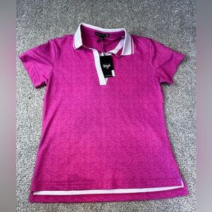 NEW! Waggle Women’s Pink  Short Sleeve Polo
